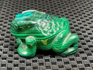 BRIEFBESCHWERER Grüne Kröte Skulptur Nephrit Jadeit Made in Hong Kong IN1028JD - Bild 1 von 8