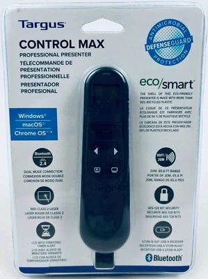 Targus CONTROL MAX Dual Mode Antimicrobial Laser Presenter with Timer - Image 1 of 3