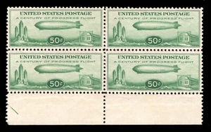 MOMEN: US STAMPS #C18 BLOCK OF 4 MINT OG H XF LOT #91659 - Picture 1 of 2
