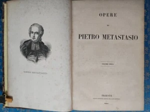 Pietro Metastasio - Opere - 1857 - volume unico - condizioni molto buone - Foto 1 di 16