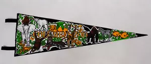 Vintage Columbus Zoo Powell Ohio Souvenir Filz Wimpel 25" x 8" Wildtiere Tiere - Bild 1 von 9