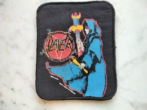 SLAYER PATCH Original 1990 BROCKUM Vintage Aufnäher 10x8cm Thrash Metal - Foto 1 di 3