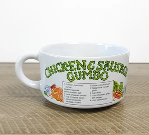Taza de receta gumbo de pollo y salchicha sopa tazón Youngberg & Co - Imagen 1 de 7