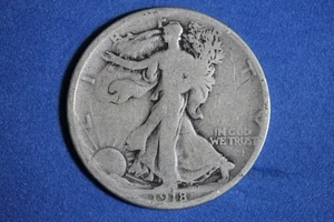 Mezzo dollaro 1918 S Walking Liberty #M23890 - Foto 1 di 2