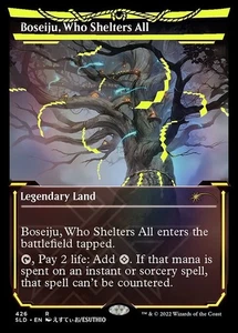 Mother's Holy Tree Boseiju Japanese Version MTG Land Card Used - Picture 1 of 1