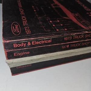 Ford 1973 Truck Shop Manual Volumes #1 #2 #3 - Picture 1 of 5