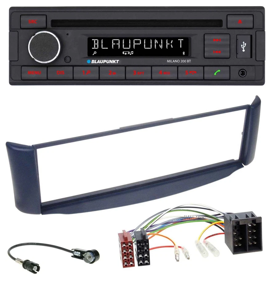Blaupunkt MP3 USB CD Bluetooth AUX Autoradio für Smart ForTwo 450 blau ohne Meta - Bild 1 von 4