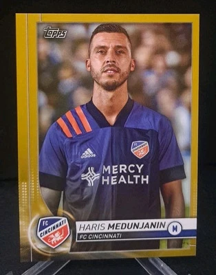 2020 Topps MLS Gold Parallel 13/50 Haris Medunjanin #47 FC Cincinnati  - Image 1 of 3