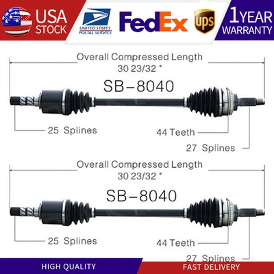 Juego de 2 ejes delanteros CV TrakMotive para Subaru Impreza Forester AWD 2003-2008 Foto 1 de 4