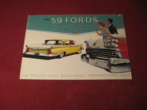 1959  FORD  LARGE  PRESTIGE  300 & 500  SALES CATALOG-ORIGINAL - Picture 1 of 3