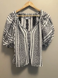Samt Top von Graham & Spencer Kimmy Boho Raglan Puff Kurzarm Gr.XS Neu mit Etikett - Bild 1 von 7