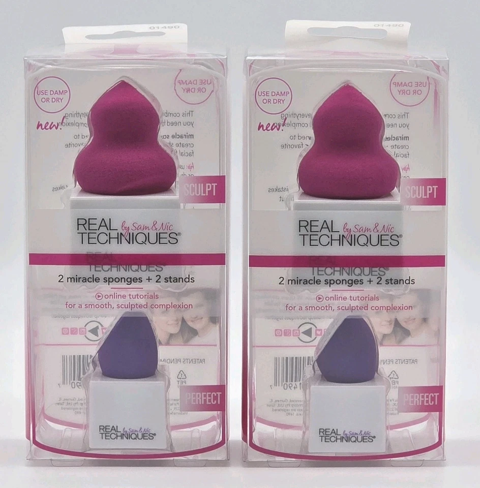 Real Techniques Bold Metals Miracle Sponges 2 Count