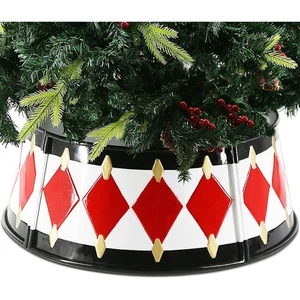 MINHOU-MINFEI Collar de Árbol de Navidad de Metal, 26 pulgadas Redondo Base de Árbol de Navidad Colla - Imagen 1 de 1