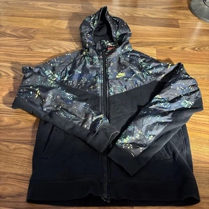 Nike City Lights Windrunner Sz Medium Full Zip Hoodie Jacket Windbreaker Mens - Picture 1 of 11