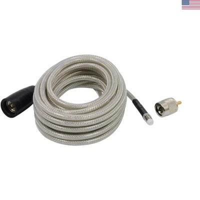 18FT Coaxial Cable for CB Radio - Tinned Copper, Weather-Resistant - Image 1 of 4