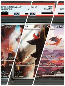PSA 10 Sequential Set Charizard Charmander Charmeleon Pokemon Card 151 Japanese - Bild 1 von 7