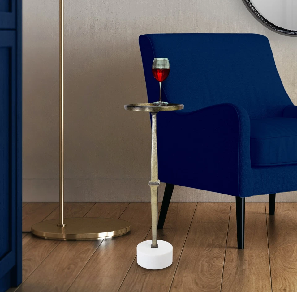 Howard Elliott HEIF93296 Myttistratum 9" diámetro mármol y oro Foto 1 de 4