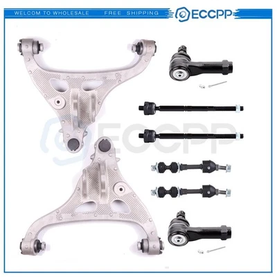 ECCPP 8pc Front Suspension Kit Control Arms Tie Rods for 2005-2008 Ford F150 2WD Foto 1 de 4