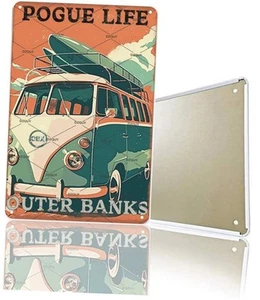 Funny Novelty Metal Sign Outer Banks Pogue Life Tin Sign Outer Tin Sign - Picture 1 of 8