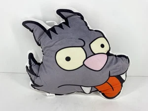 Simpsons Scratchy Cat Pillow Plush Universal Studios 16in Itchy & Scratchy Show - Picture 1 of 5