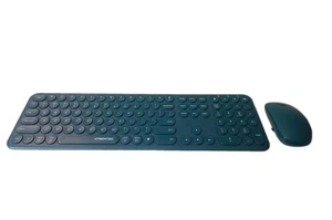 XTREMTEC Wireless Keyboard And Mouse Retro Round Keyboard Ultra Slim RRP£39.44 - Photo 1/9