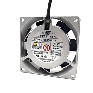 STYLE LÜFTER US80D23-K AC230V 8CM 8025 7/6W Aluminiumrahmen AC Lüfter - Bild 1 von 4