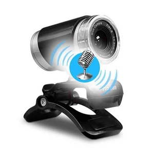 USB 720P Webcam Professional Teaching Live Broadcast Camera with Mic and Clip - Afbeelding 1 van 11
