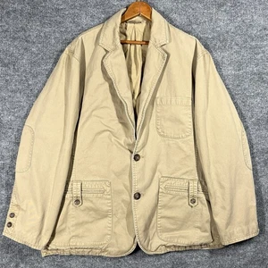 Duluth Trading Co Blazer Jacket Men’s XL Khaki Fire Hose Presentation Coat Jack - Picture 1 of 19