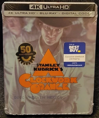 A Clockwork Orange 4K 50th Anniversary UHD Blu-ray Steelbook | Best Buy | OOP  - Image 1 of 4