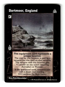 1995 WOTC Vampire Dark Sovereigns Trading card Game Dartmoor, England C - Picture 1 of 4
