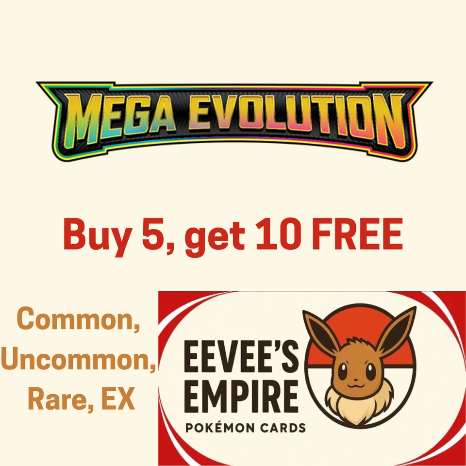 Pokemon Mega Evolution MEG /132 - Base Set - Single/Individual Cards - Image 1 of 1
