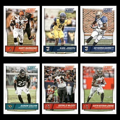 6 NFL Football Cards Lot NM HOF RC Stars Random Players Collectors Set - Image 1 of 4