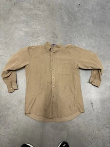 Pendleton Brown Cotton Button Down Corduroy Shirt Men’s Size Medium New - Picture 1 of 4