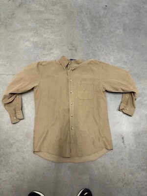 Pendleton Brown Cotton Button Down Corduroy Shirt Men’s Size Medium New - Image 1 of 4