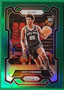 2023-24 Panini Prizm Sidy Cissoko Green Prizm RC Rookie #173 SA Spurs - Foto 1 di 2