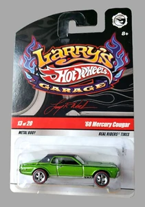 Mercury Cougar Spectraflame Green Larry's Garage 2009 Hot Wheels '68 LW RR 5-SP - Imagen 1 de 14