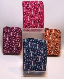 Small cat design oil cloth purse large or small various colours - Picture 1 of 10