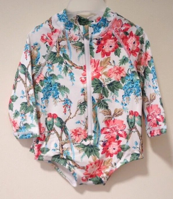 Nuevo con etiquetas Traje de baño Janie and Jack Rashguard para niña talla 12-18 meses Foto 1 de 1