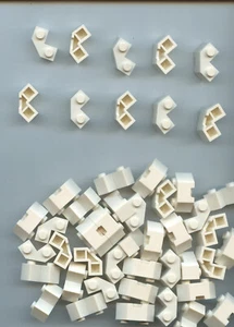 LEGO x 60 Ladrillo Blanco, Faceta Modificada 2 x 2 NUEVO Castillo Ninjago - Imagen 1 de 1