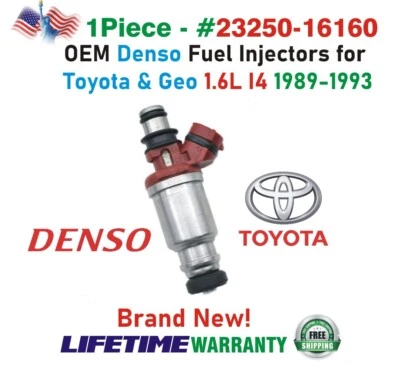Оригинальный новый топливный инжектор Denso x1 для 1989-1993 Toyota Corolla Celica и Geo Prizm - Изображение 1 из 4