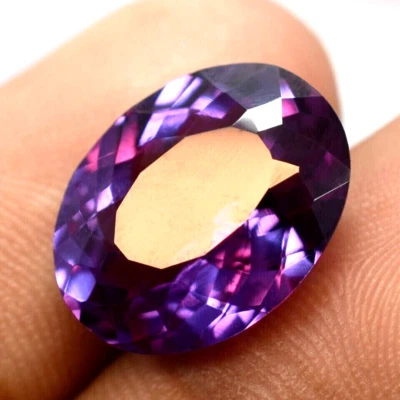 AA+ 37.7 Ct Certified Natural Bi-Color Flawless Sapphire Oval Cut Loose Gemstone - Image 1 of 4