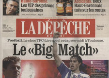 Toulouse v Liverpool Day of match paper 15.8.2007 - No programme produced