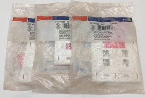 LEVITON QUICKPORT WALLPLATE 2-GANG 4 PORT CAT NO 42080-4WP WHITE LOT OF 3 - Picture 1 of 5