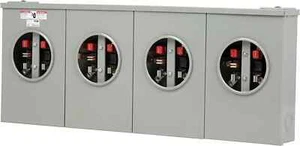 Siemens SS451CR 200A 4-Position Meter Socket – Overhead/Underground Entry - Picture 1 of 2