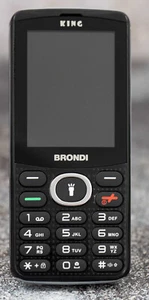 Brondi King 6,1 cm (2.4 Zoll) Schwarz Funktionstelefon [B-Ware] - Bild 1 von 3