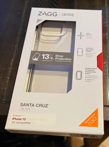 Gear4 ZAGG Santa Cruz Series Hard Case for Apple iPhone 13 (6.1") - CLEAR/Black - Picture 1 of 1