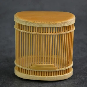 Chinese Bamboo Display Cricket Grasshopper Cage Little Pet Animal Container - Picture 1 of 2