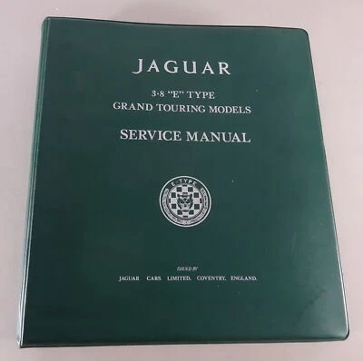 Manuale Di Officina Jaguar E-Type 3,8 Litri Serie I Dal 1961 - Immagine 1 di 4