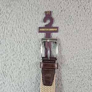 NWT - Johnston & Murphy Belt Boys Size 10 Waist 26 Tan - NEW - Picture 1 of 6
