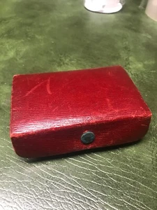 Antique Leather Sewing Supply Box - Picture 1 of 12